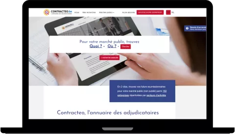 Contracteo.be, l'annuaire en ligne des adjudicataires en Belgique