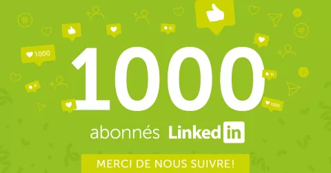 1 000 abonnés LinkedIn ! 